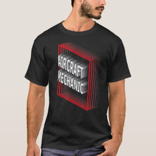 Camiseta Título de Trabalho de Mecânico de Aeronaves Apreci