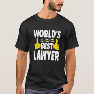 Camiseta Título de Trabalho do Melhor Advogado do Mundo Pro