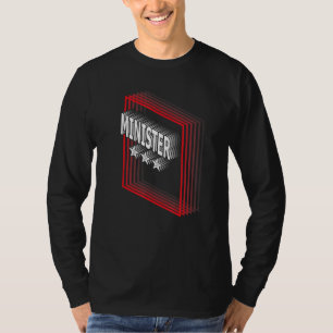 Camiseta Título do Cargo de Ministro Apreciação Retro