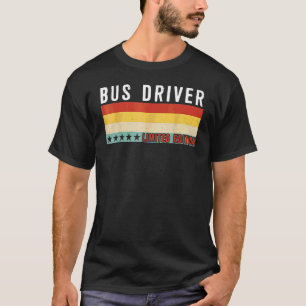 Camiseta Título do Emprego de Motorista de Ônibus Profissão