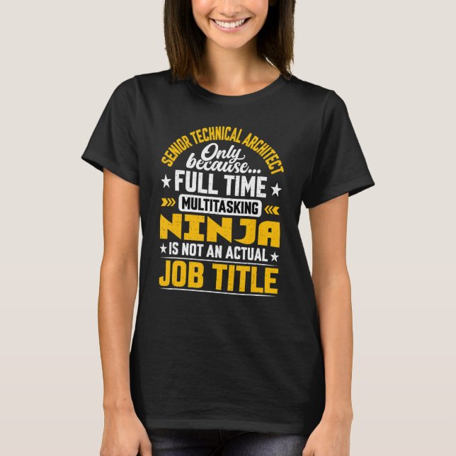 Camiseta Título do Trabalho do mais velho Technical Designe (Frente)
