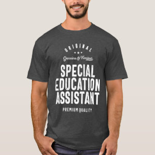 Camiseta Título do Trabalho Engraçado do Assistente de Ed