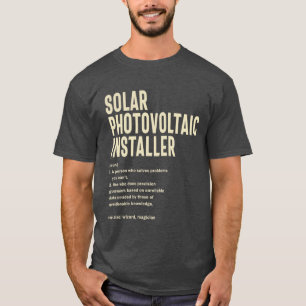 Camiseta Título do Trabalho Solar Fotovoltaico Installer Gi