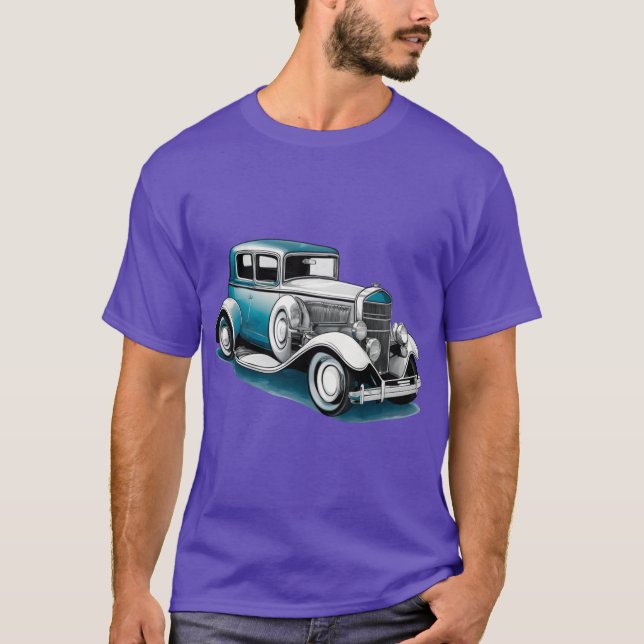 Camiseta Título Elegante Ilustração de 1920 Vintage Sobredi (Frente)