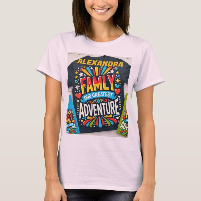 Camiseta Título: "Family Adventure Crew - Correspondente Vi (Frente)