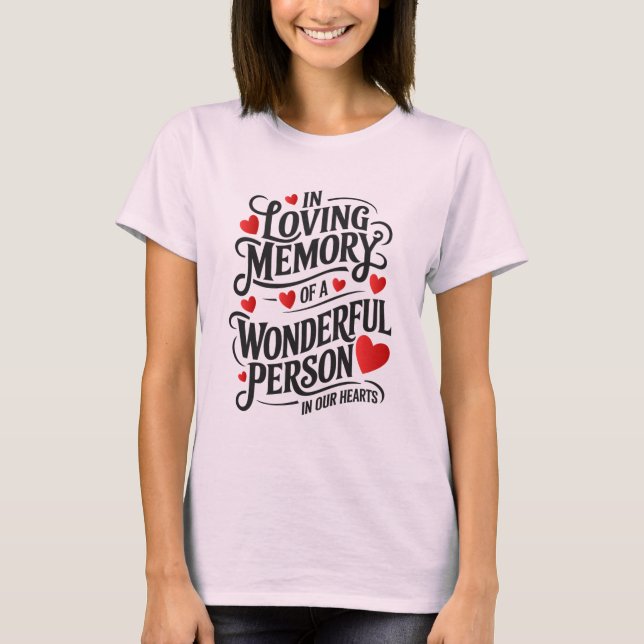 Camiseta Título: In Loving Memory T-Shirt Design. (Frente)