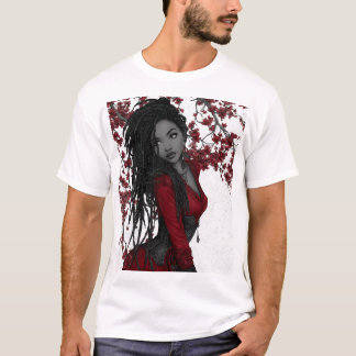 Camiseta Título: Mystic Red Beauty T-Shirt - Fashio Artísti
