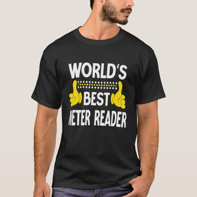 Camiseta Título Profissão Profissão Melhor Leitor de Medido (Frente)