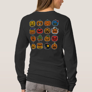 Camiseta 🎃 Título: Pumpkin Legal Óculos de sol & Spooky Ja