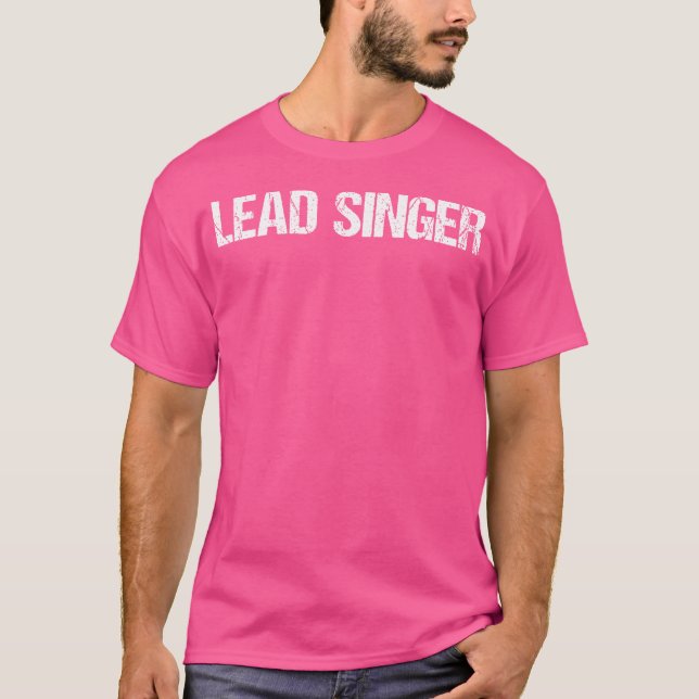 Camiseta Título Simples do Cantor Principal (Frente)