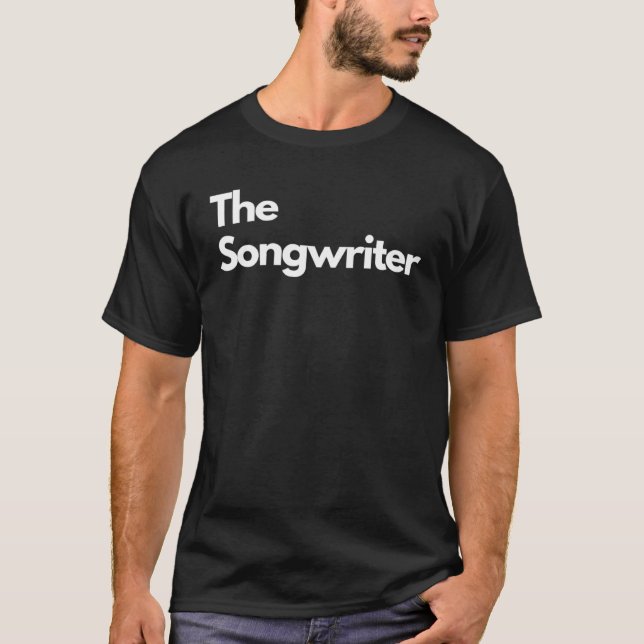 Camiseta Títulos minimalistas do compositor (Frente)