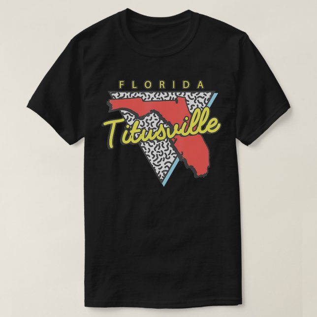 Camiseta Titusville Florida Triangle FL City  (Frente do Design)