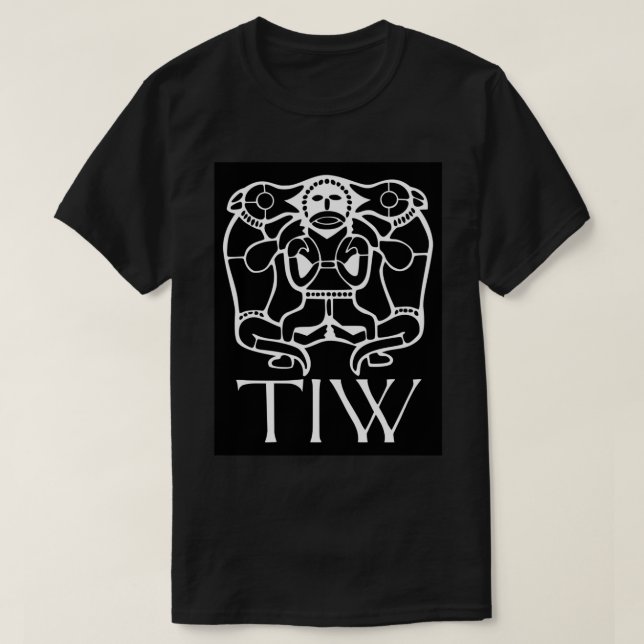 Camiseta Tiw - Deus Anglo-Saxônico da Guerra (Frente do Design)