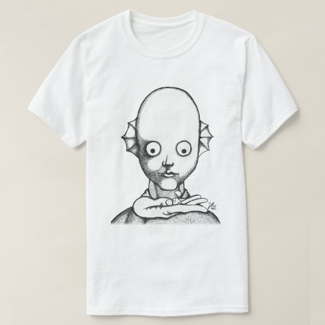 Camiseta Tiwa, Fantastic Planet Sketch (Frente do Design)