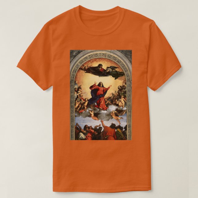 Camiseta Tiziano Vecelli Titian Assunção da Virgem Ti (Frente do Design)