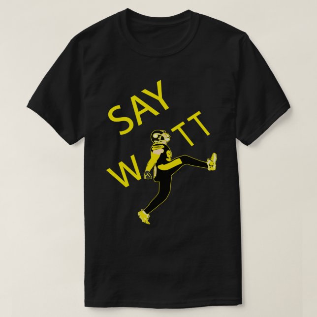 Camiseta TJ WATT KICK Diga O Que É Engraçado. (Frente do Design)