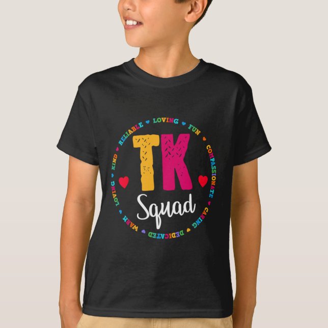 Camiseta Tk Squad - Camiseta de professora de jard (Frente)