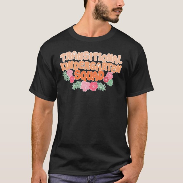 Camiseta Tk Squad   Teacher Floral Retro 70s Groovy (Frente)