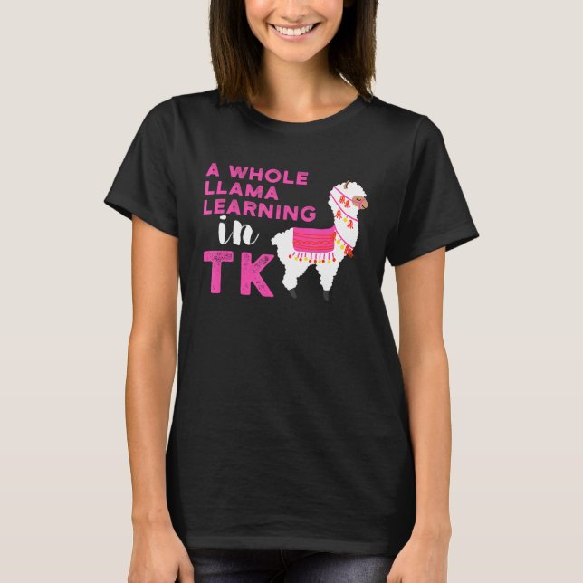 Camiseta TK Transitional Kindergarten Llama  Learning (Frente)