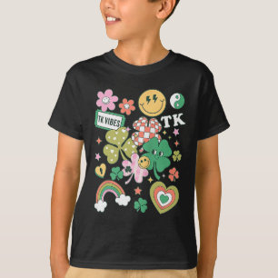 Camiseta Tk Vibes Retro Professor Dia de São Patrício Folha