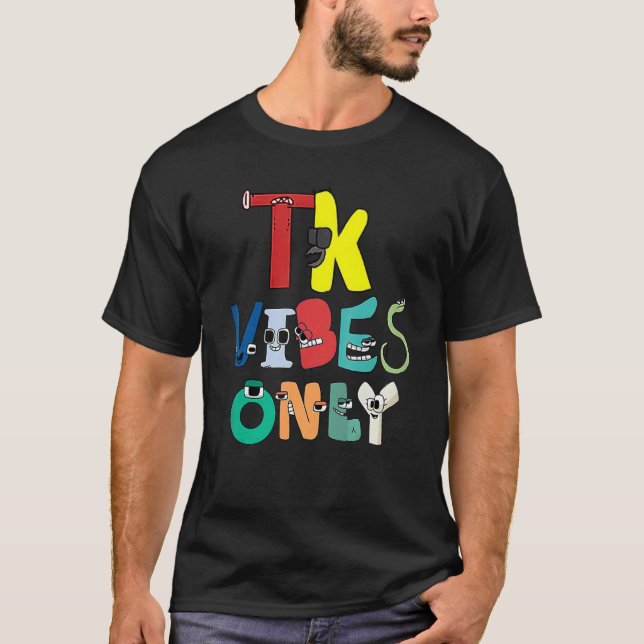 Camiseta TK Vibes Teacher Evil Alphabet Lore Back to School (Frente)