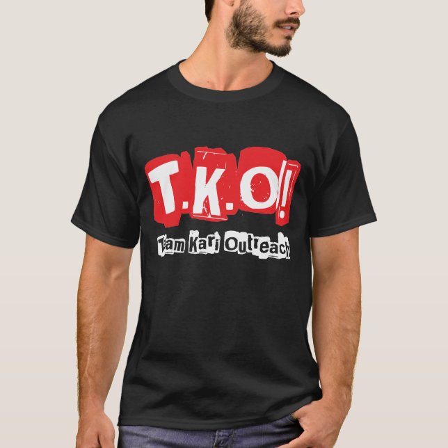 Camiseta TKO:  Preto velho do estilo do punk (Frente)