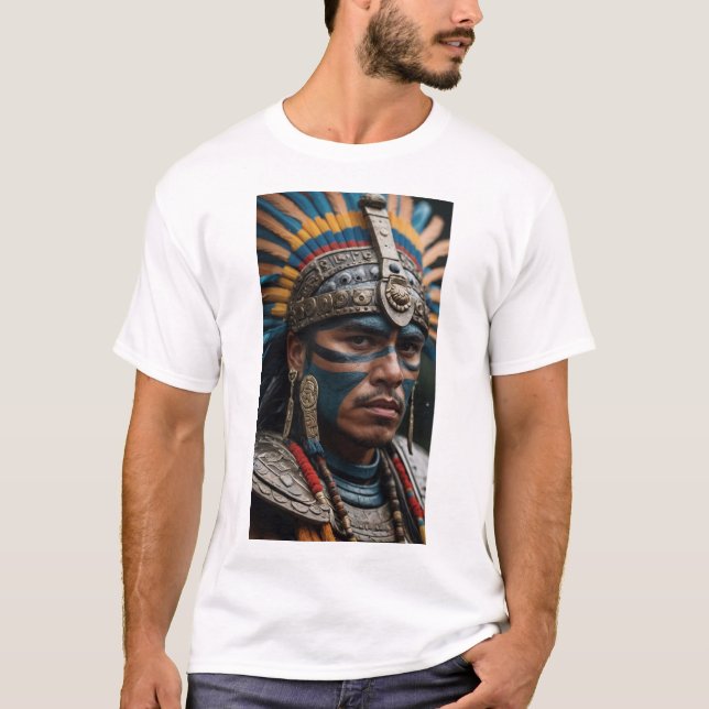 Camiseta Tlaloc - Aztec Deus da Chuva e Fertilidade (Frente)
