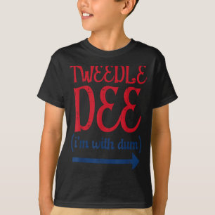 Camiseta Tle Dee Com Dum Fantasia De Halloween Combinando R
