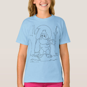 Camiseta TLM:Gary, a Camisa-T Gorrilla (Transparente)