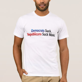 Camiseta TLT Democratas sugam - os republicanos sugam mais