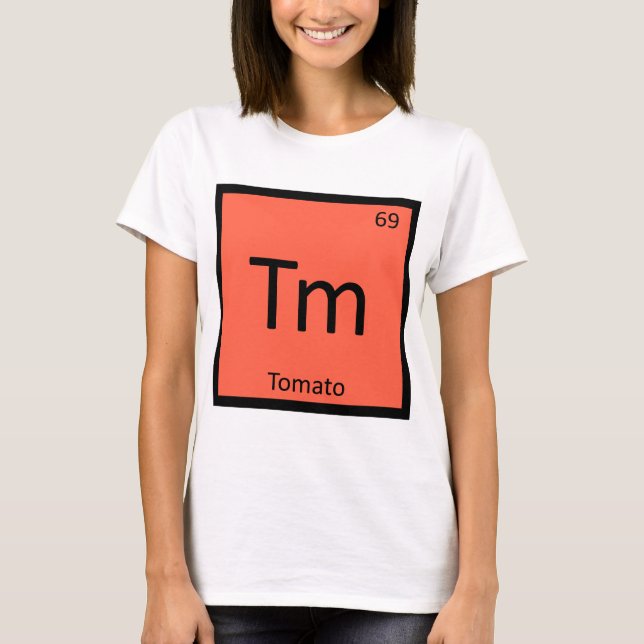 Camiseta Tm - Símbolo de Mesa Periódica de Química de Fruta (Frente)