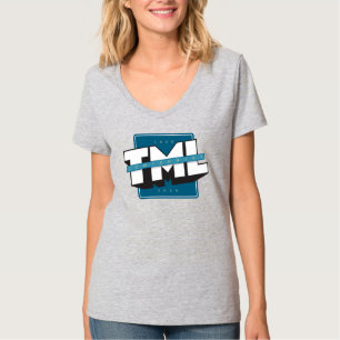 Camiseta TML Centenário Mulheres V Pescoço