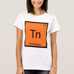 Camiseta Tn - Mesa Periódica de Química do Estado do Tenn