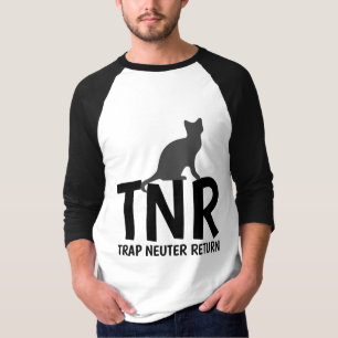 Camiseta TNR TRAP NEUTER DEVOLVE Cat-T-shirts
