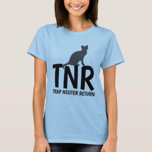 Camiseta TNR TRAP NEUTER DEVOLVE Cat-T-shirts