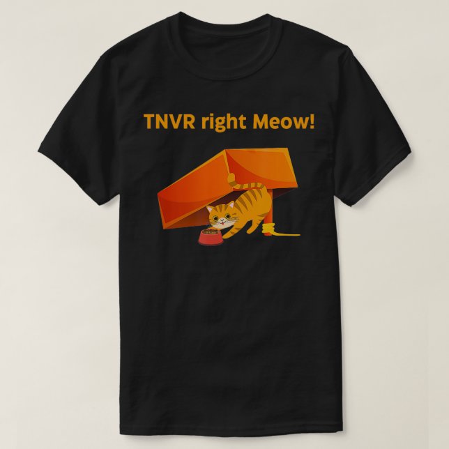 Camiseta TNVR - Armação DireitaNeuterVacinarRetornar TNVR (Frente do Design)
