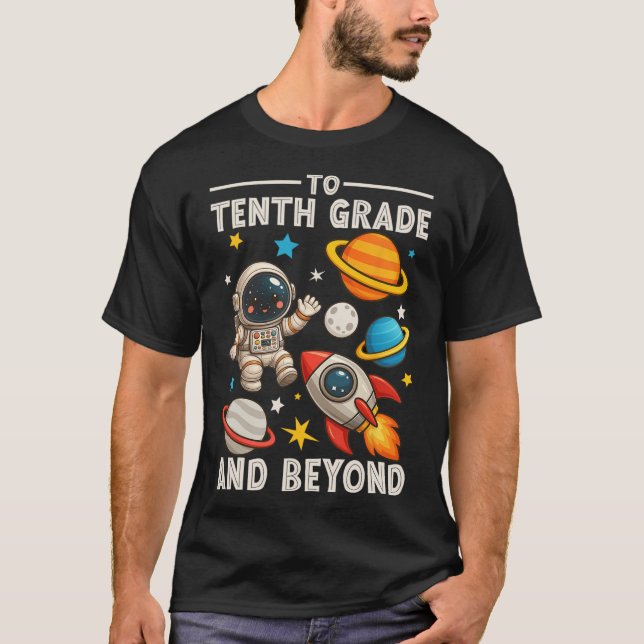 Camiseta To Sophomore And Beyond Astronaut Funny Back To Sc (Frente)