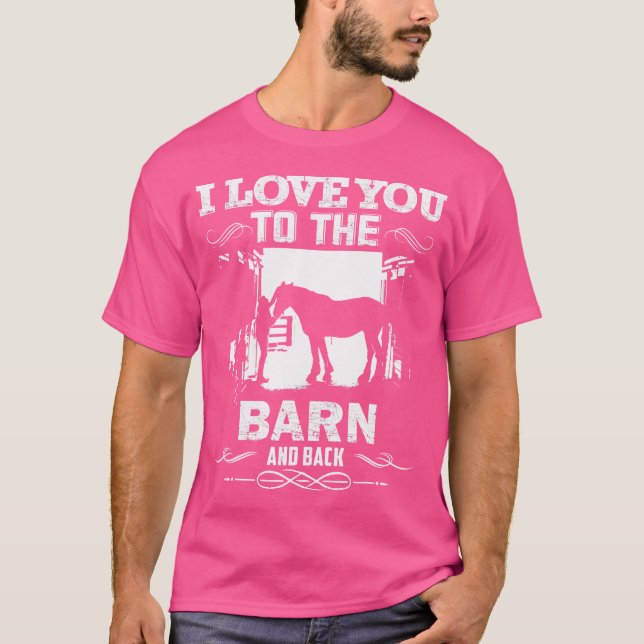 Camiseta To The Barn And Back Horse Lover Riding (Frente)