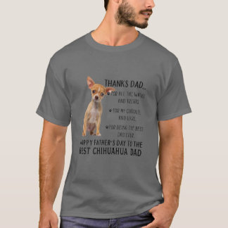 Camiseta To The Best Chihuahua Dog Dad Happy Father's Day