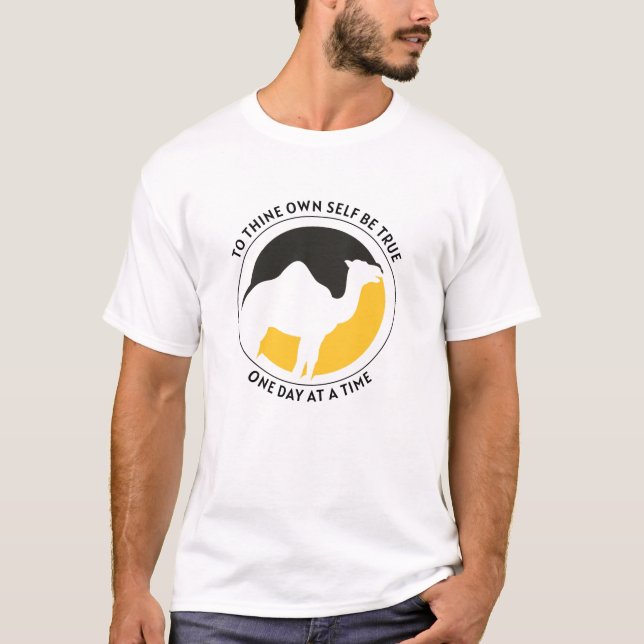 Camiseta To Thine Own Self – Preto/Dourado (Frente)