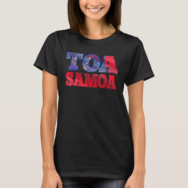 Camiseta Toa Samoa ou Samoan Flag ou Rugby (Frente)