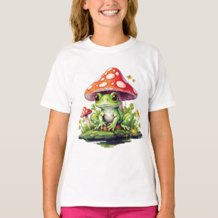 Camiseta Toadstool Cottagecore Cogumelo e Sapo