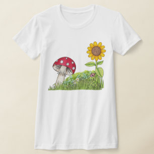 Camiseta Toadstool e Sunflower-Shirt