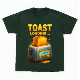 Camiseta Toast Loading Funny Breakfast Gamer Design