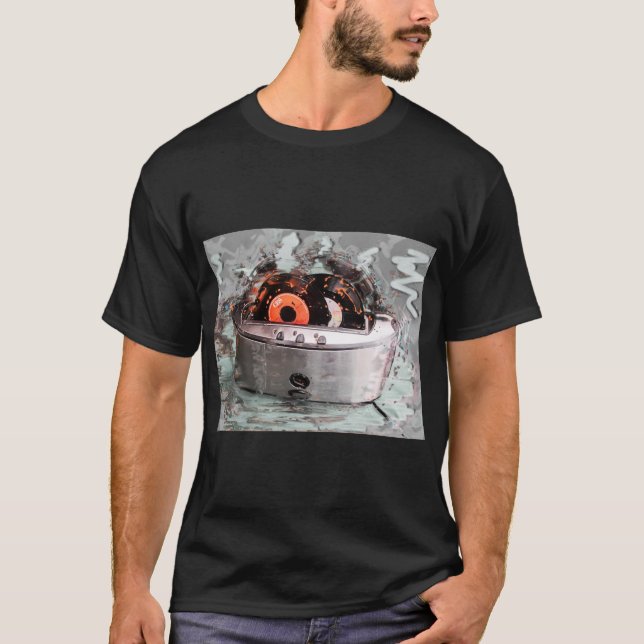 Camiseta Toaster Grill - Arte Retro (Frente)