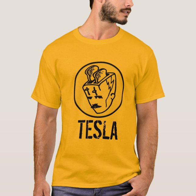 Camiseta Toasterhead Tesla transparente (Frente)