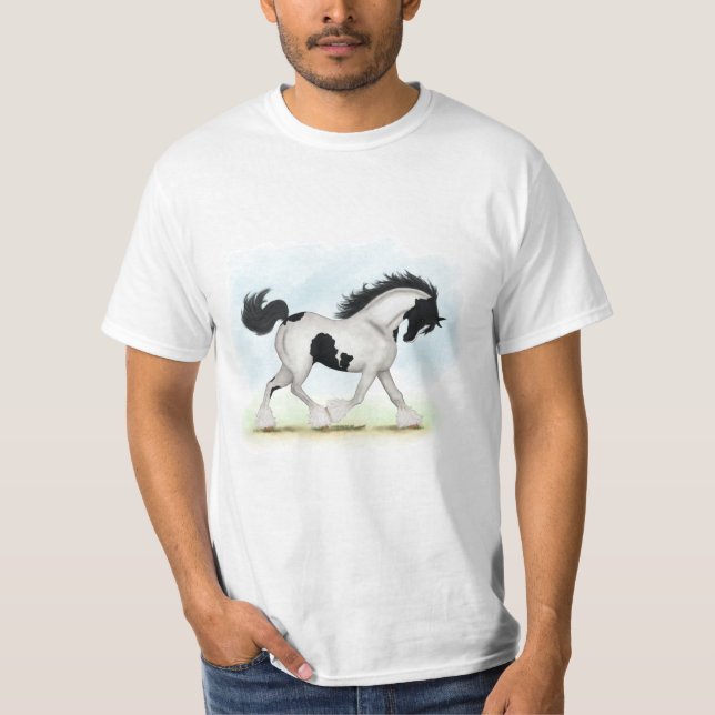Camiseta Tobiano Gypsy Vanner Horse (Frente)
