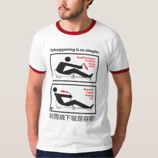 Camiseta Tobogganing é tão simples!