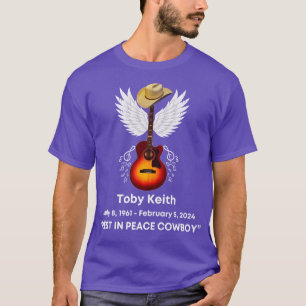 Camiseta Toby Keith Descanse Em Paz Tributa Crewneck Memori