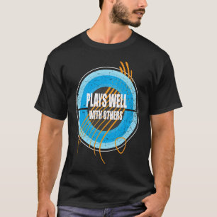 Camiseta Toca Bem Com Outros Violão Abstrato Distorcido